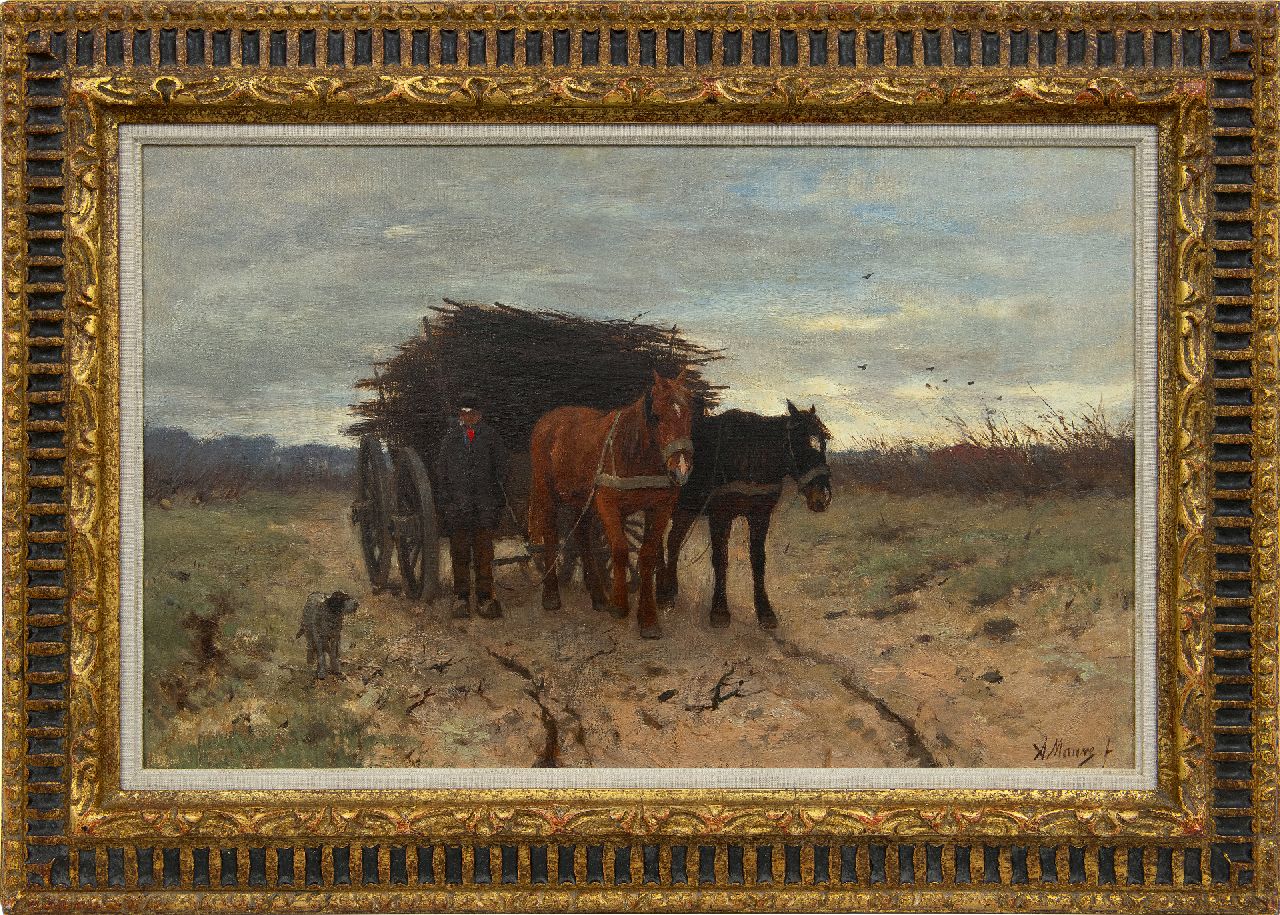 Mauve A.  | Anthonij 'Anton' Mauve, Houtsprokkelaar, olieverf op doek 33,8 x 54,1 cm, gesigneerd rechtsonder en te dateren 1875-1880