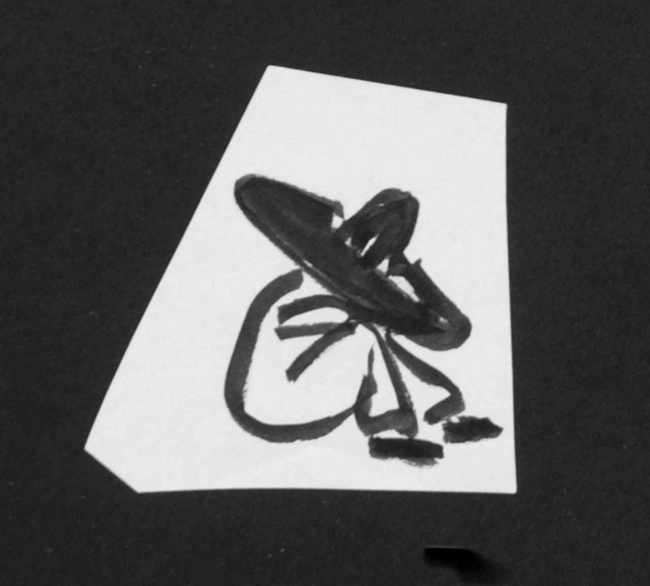 Oranje-Nassau (Prinses Beatrix) B.W.A. van | Beatrix Wilhelmina Armgard van Oranje-Nassau (Prinses Beatrix), Sleeping Mexican, Bleistift und Ausziehtusche auf Papier 5,8 x 5,2 cm, executed August 1960