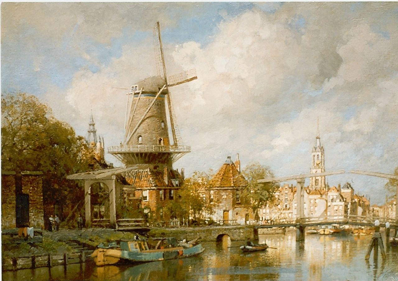 Klinkenberg J.C.K.  | Johannes Christiaan Karel Klinkenberg, View of Delft, Öl auf Leinwand 40,0 x 54,0 cm, signed l.r.