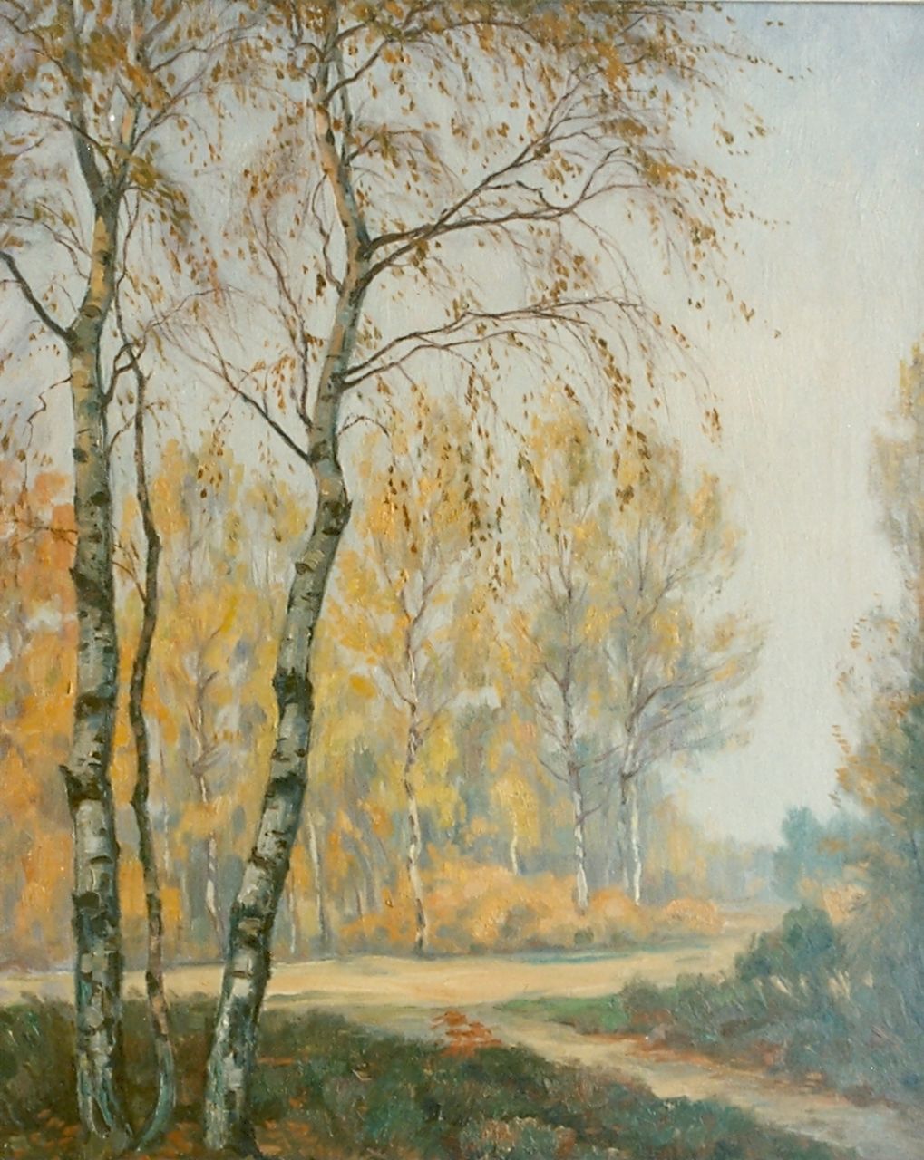 Meijer J.  | Johannes 'Johan' Meijer, Autumn landscape, Öl auf Leinwand 50,0 x 40,0 cm, signed l.r.