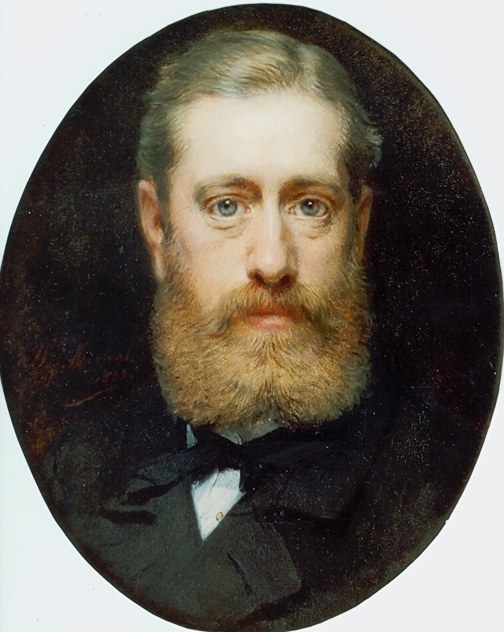 Martens W.  | Willem 'Willy' Martens, A portrait of a gentleman, Öl auf Leinwand 22,4 x 17,9 cm, signed l.l. und dated 1883