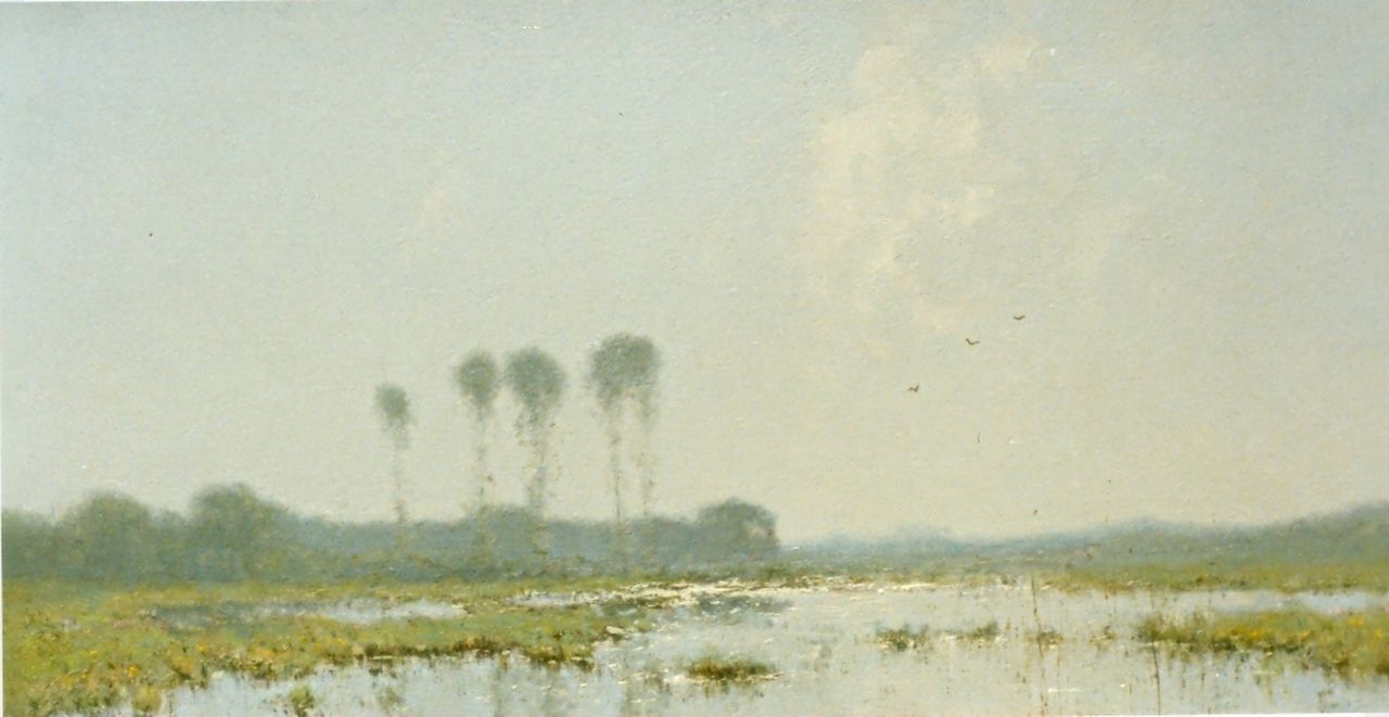 Kuijpers C.  | Cornelis Kuijpers, Polder landscape, Öl auf Leinwand 40,8 x 85,6 cm, signed l.r.