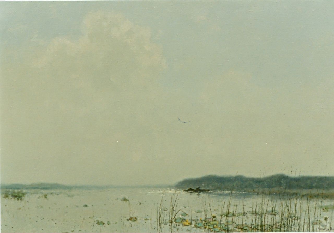 Kuijpers C.  | Cornelis Kuijpers, A lake, Öl auf Leinwand 64,0 x 97,0 cm, signed l.r.