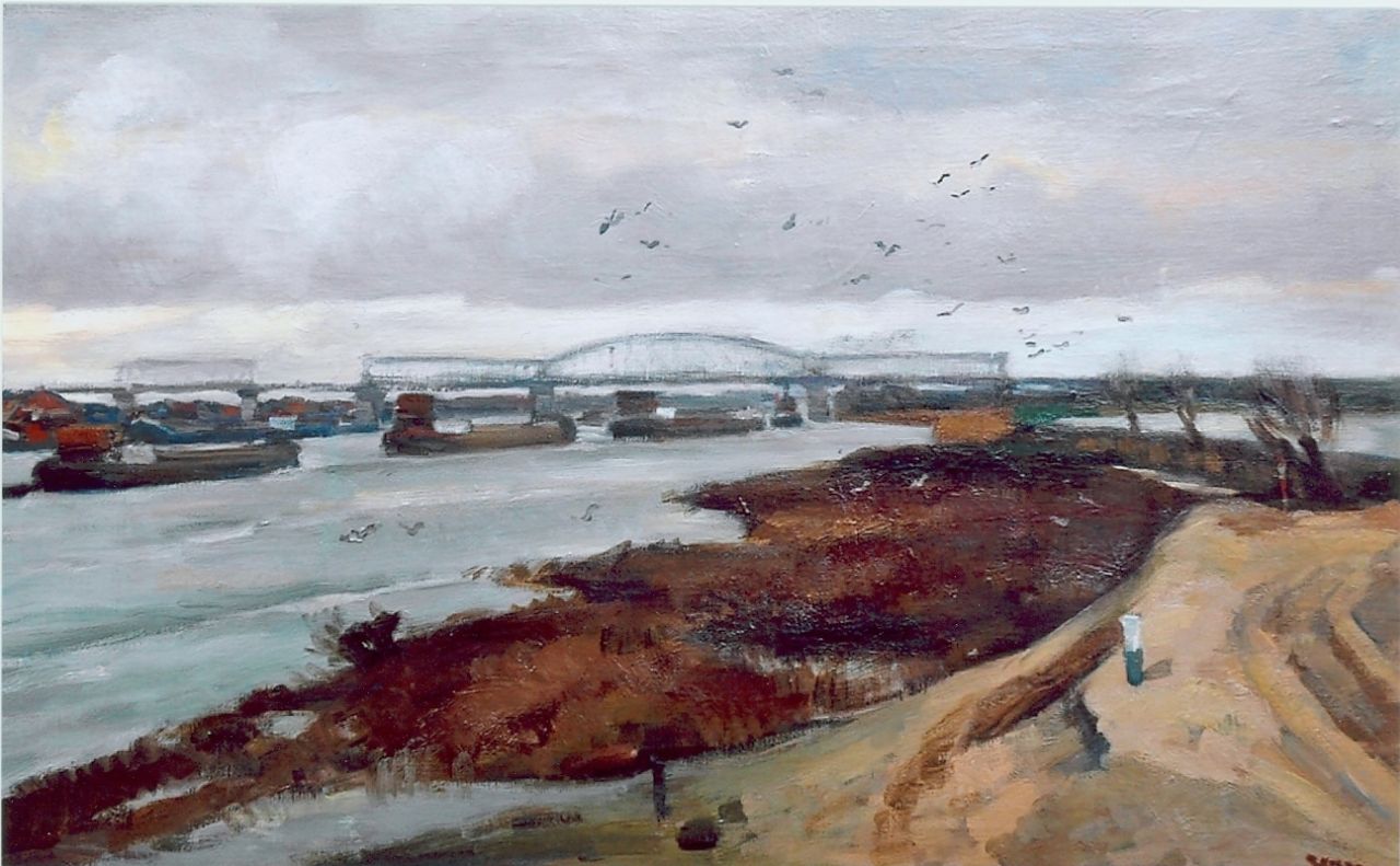 Noltee B.C.  | Bernardus Cornelis 'Cor' Noltee, Bridge connection, Öl auf Leinwand
