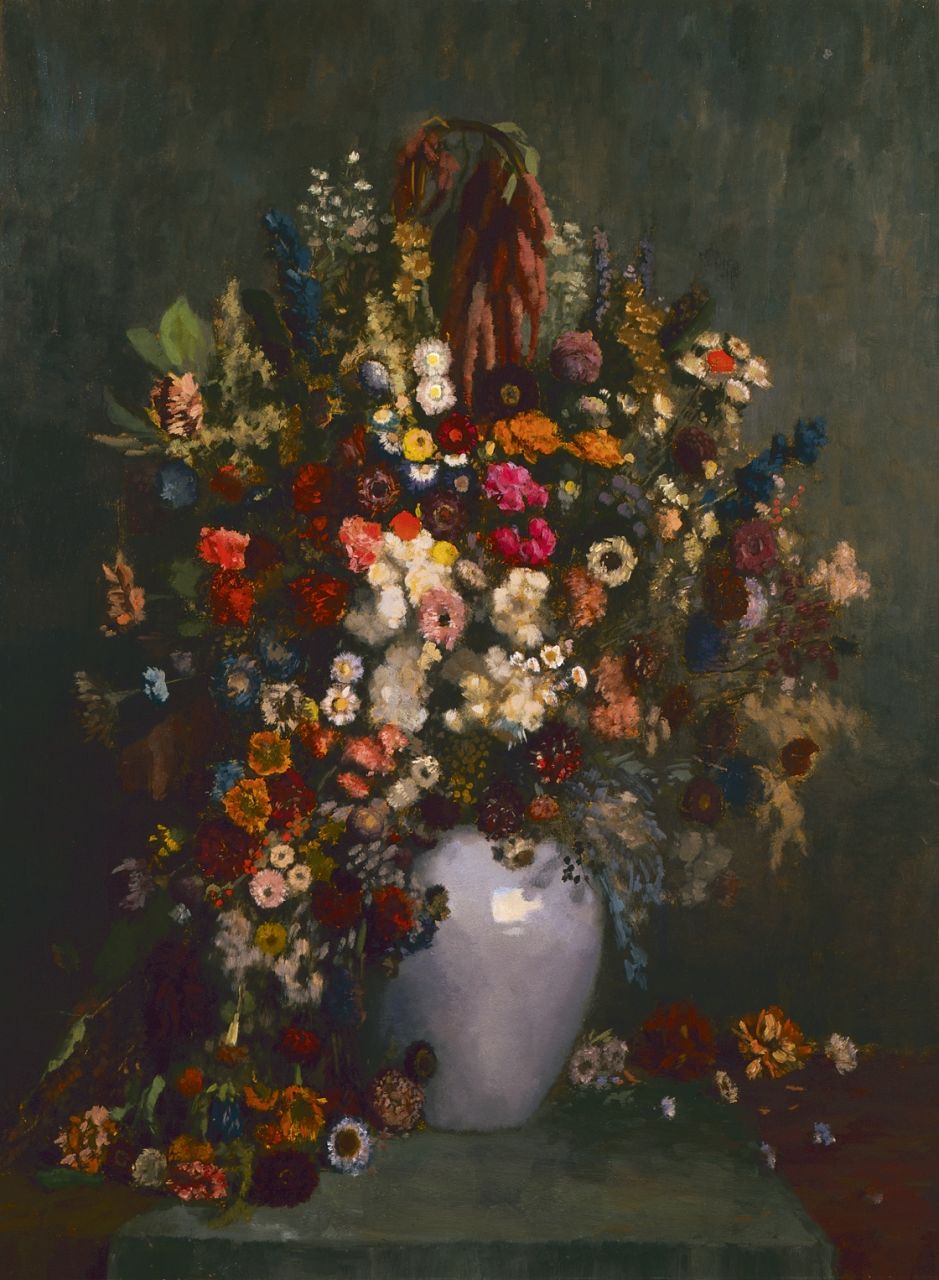 Pelt G.T.M. van | Godefridus Theodorus Maria 'Gottfried' van Pelt, A flower still life, Öl auf Malereifaser 119,7 x 89,8 cm