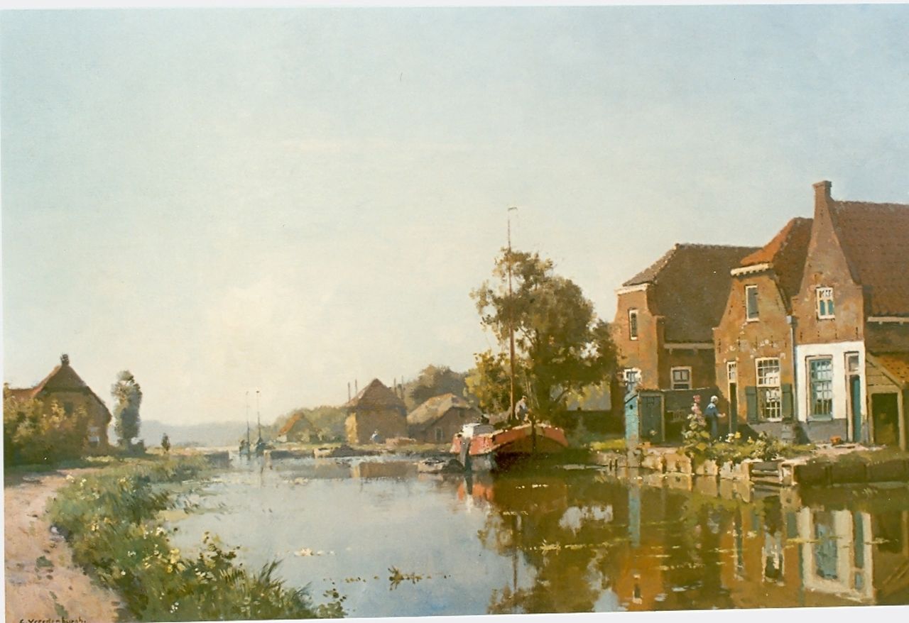 Vreedenburgh C.  | Cornelis Vreedenburgh, River landscape, Öl auf Leinwand 58,5 x 88,0 cm, signed l.l.