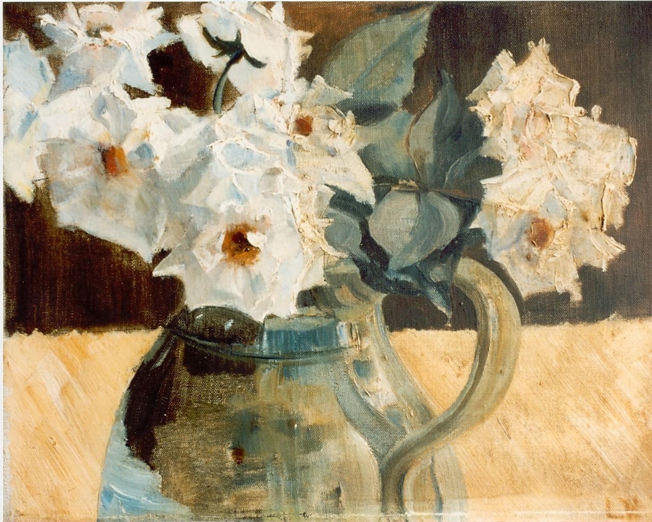 Leendert Veerman | Still life of roses, Öl auf Leinwand, 23,2 x 30,4 cm, signed l.r.