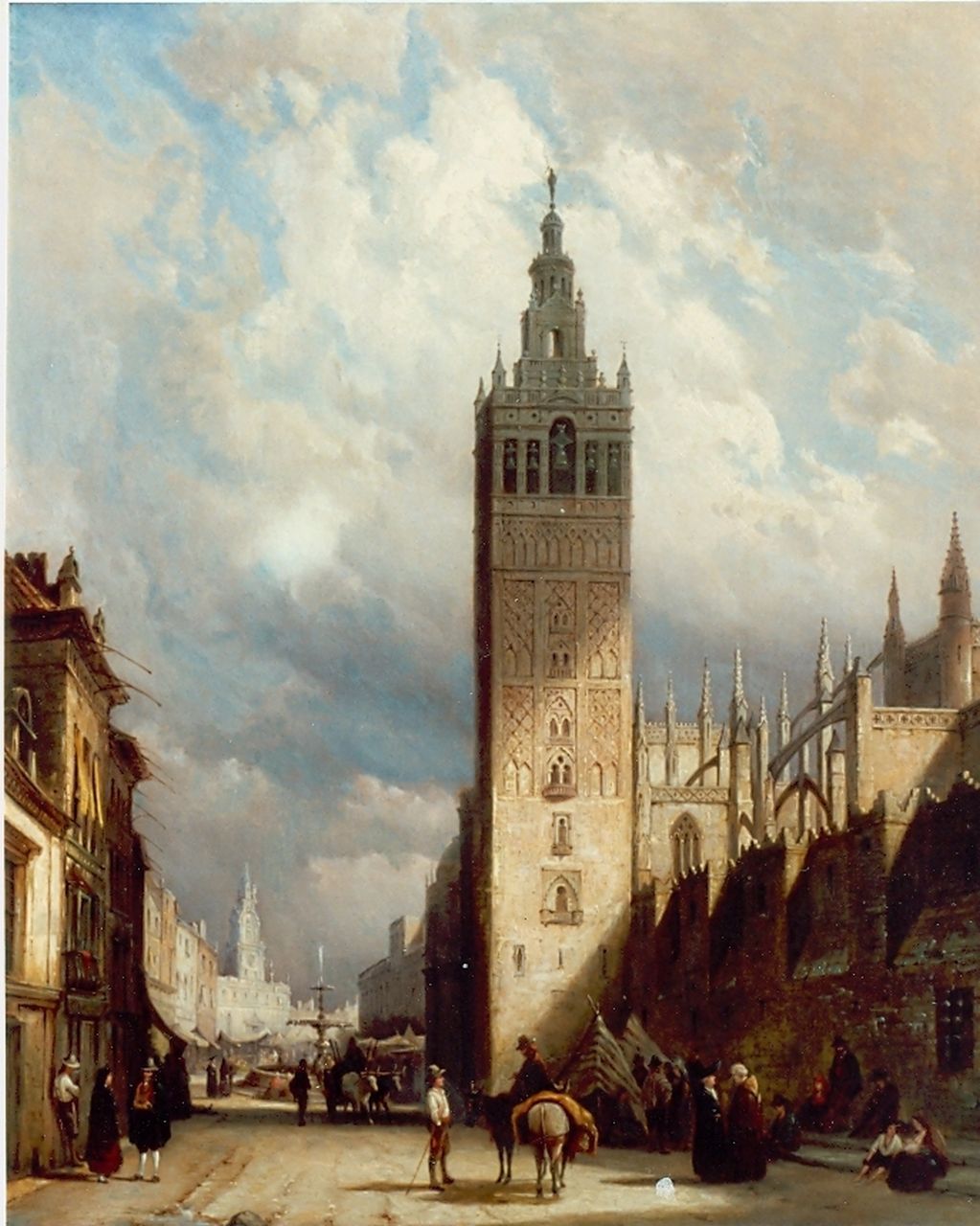 Dommershuijzen P.C.  | Pieter Cornelis Dommershuijzen, The Cathedral of Sevilla, Öl auf Leinwand 80,8 x 66,5 cm, signed l.r. und dated 1877