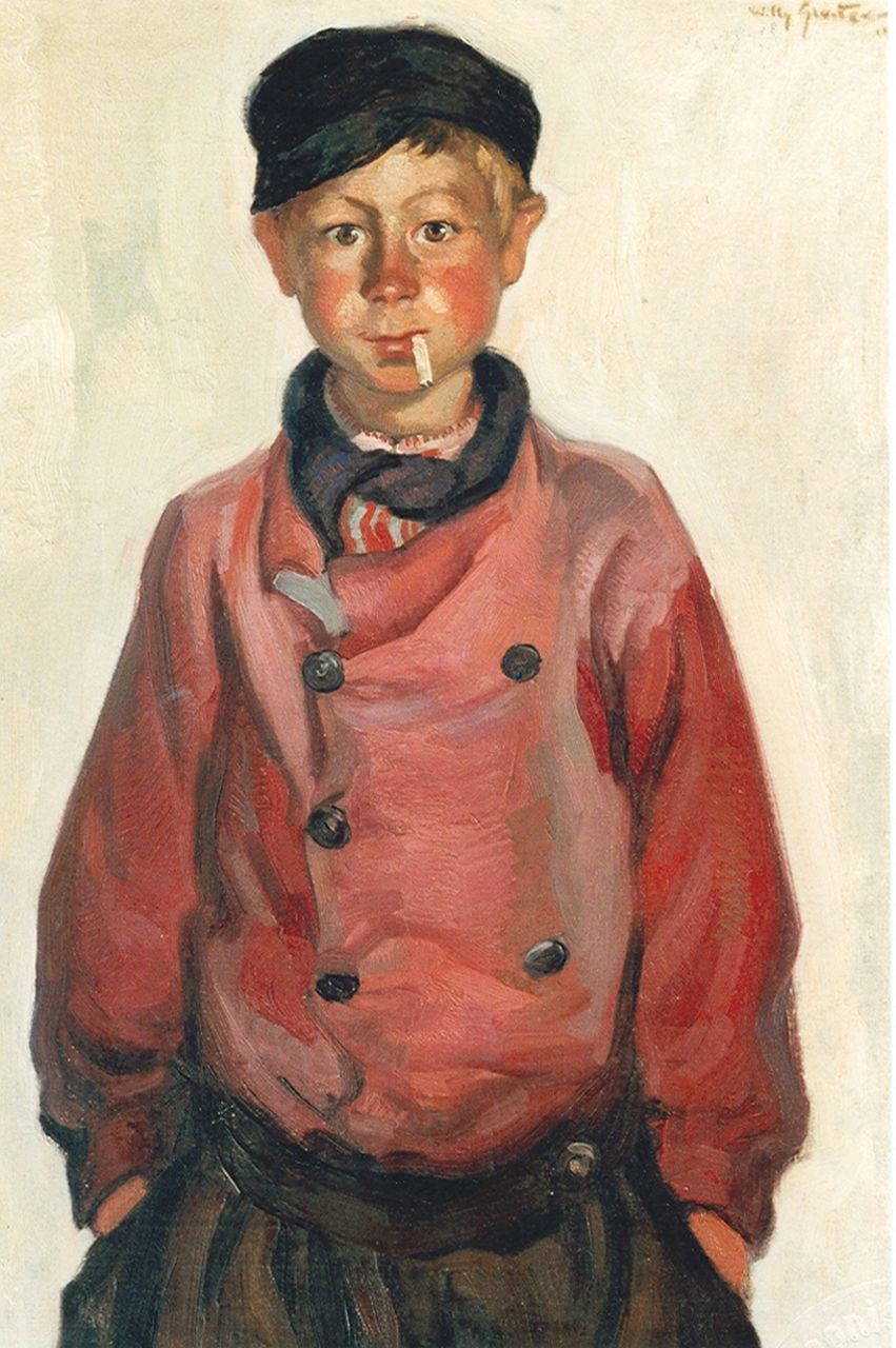 Sluiter J.W.  | Jan Willem 'Willy' Sluiter, Little boy, Öl auf Leinwand 80,5 x 60,5 cm, signed u.r. und dated 1911