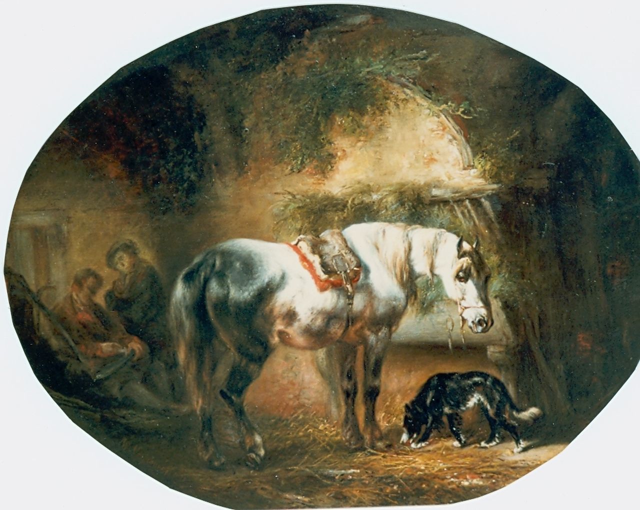 Verschuur W.  | Wouterus Verschuur, Stable mates, Öl auf Holz 30,6 x 39,0 cm, signed l.l. und dated 1845