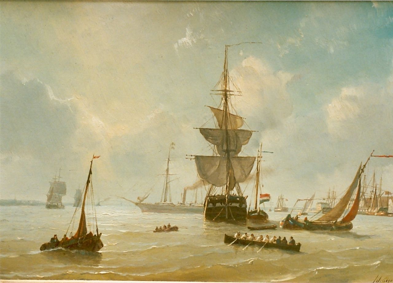 Schiedges P.P.  | Petrus Paulus Schiedges, Navy, Öl auf Holz 23,3 x 34,8 cm, signed l.r. und dated '64