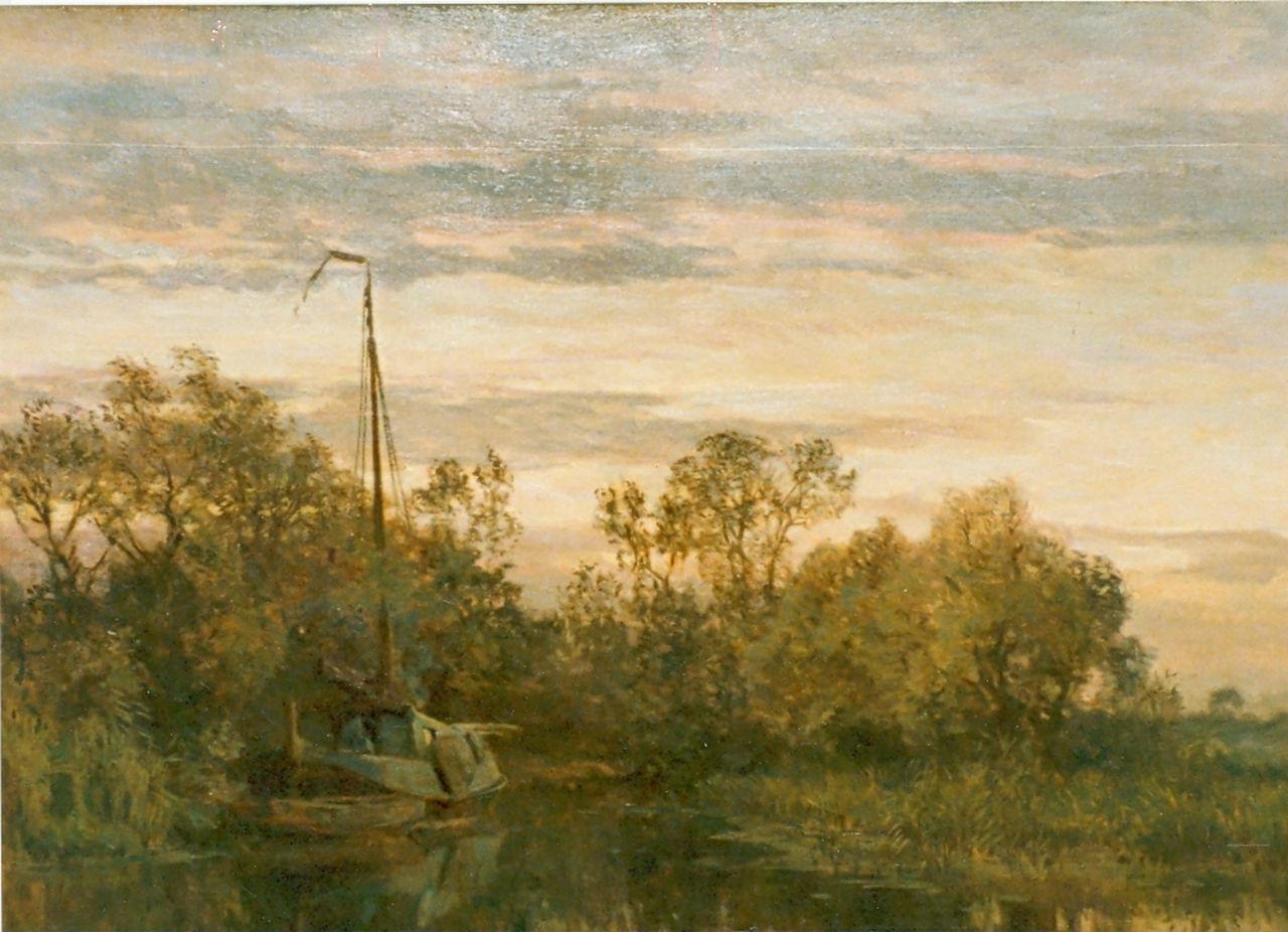 Tholen W.B.  | Willem Bastiaan Tholen, Evening twilight, Öl auf Leinwand 71,0 x 101,0 cm, signed l.l.
