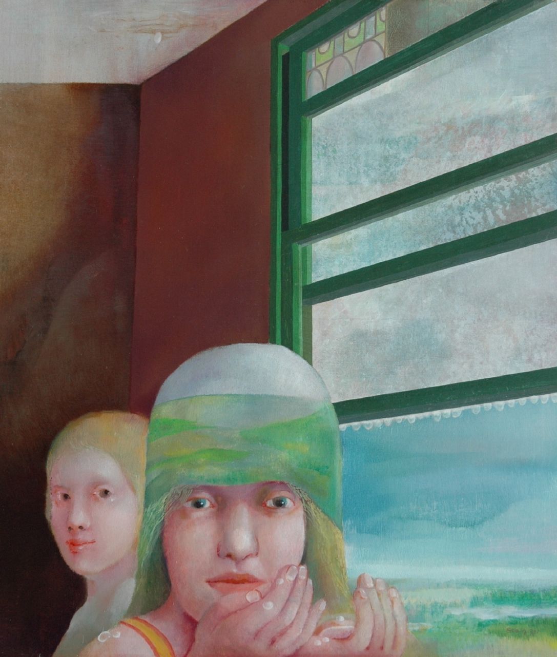 Martin Stam | Flevopolder I, Öl auf Malereifaser, 60,0 x 52,2 cm, signed l.r. und painted 1971