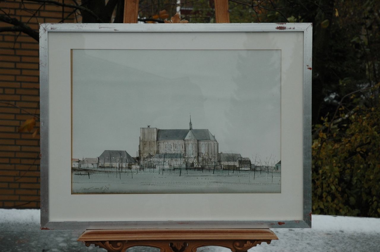 Siewert F.  | Feliciano 'Ciano' Siewert, Country church, Aquarell auf Papier 45,5 x 65,5 cm, signed l.l. und dated '75