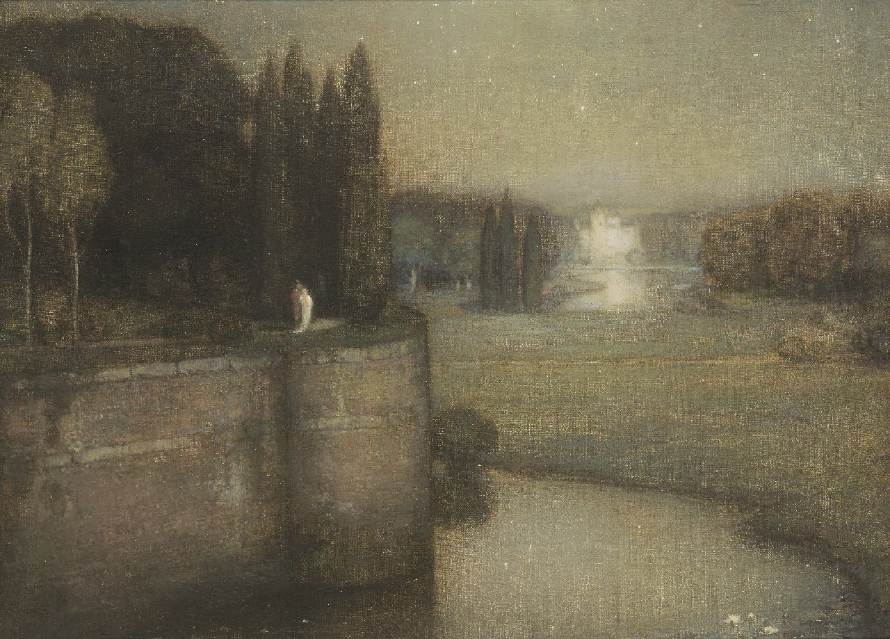 Bogaerts J.J.M.  | Johannes Jacobus Maria 'Jan' Bogaerts, The city wall of 's-Hertogenbosch, Öl auf Leinwand 50,2 x 70,3 cm, signed l.l. und dated 1925