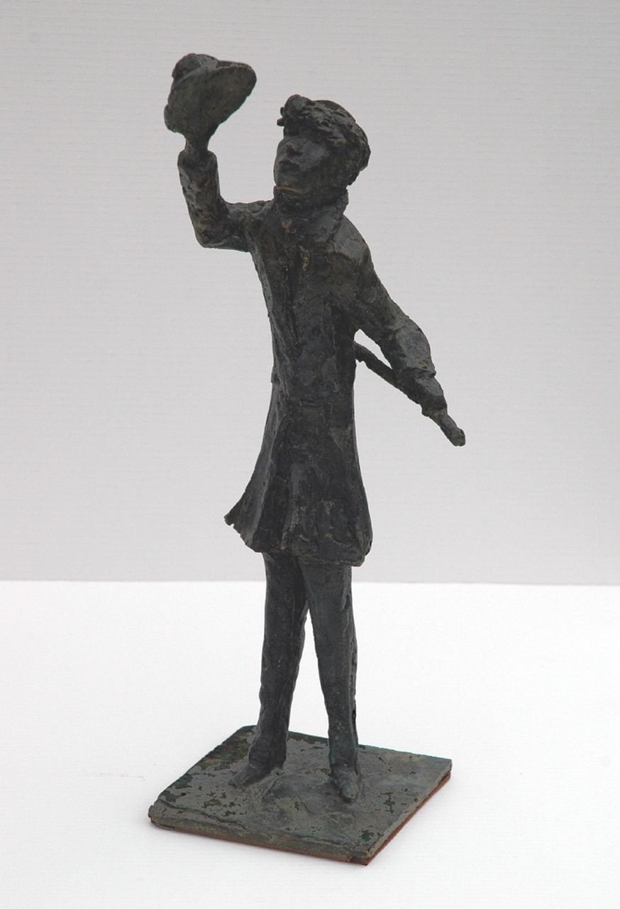 Nahmer Th. van der | Theo van der Nahmer, Bonjour!, Bronze 30,5 cm