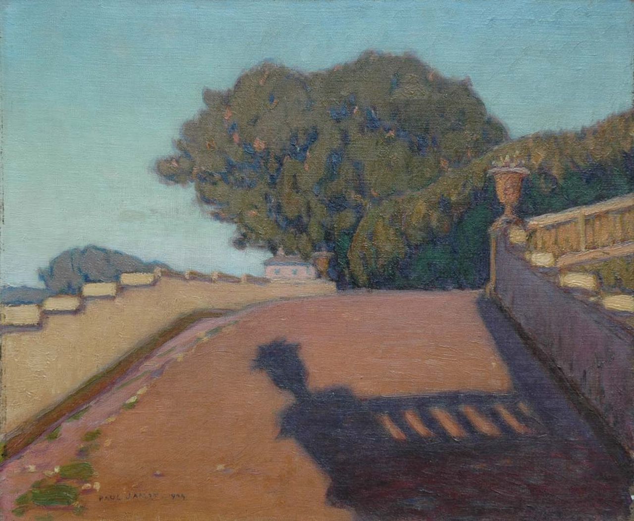 Paul Jamot | Villa Torlonia, Frascati, Öl auf Leinwand, 38,5 x 46,0 cm, signed l.l. und dated 1909