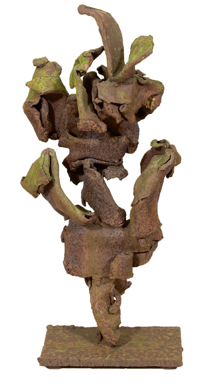 Niermeijer Th.  | Theo Niermeijer | Skulpturen und Objekte zum Verkauf angeboten | Komposition, Oxidiertes Stahl 63,5 x 27,7 cm