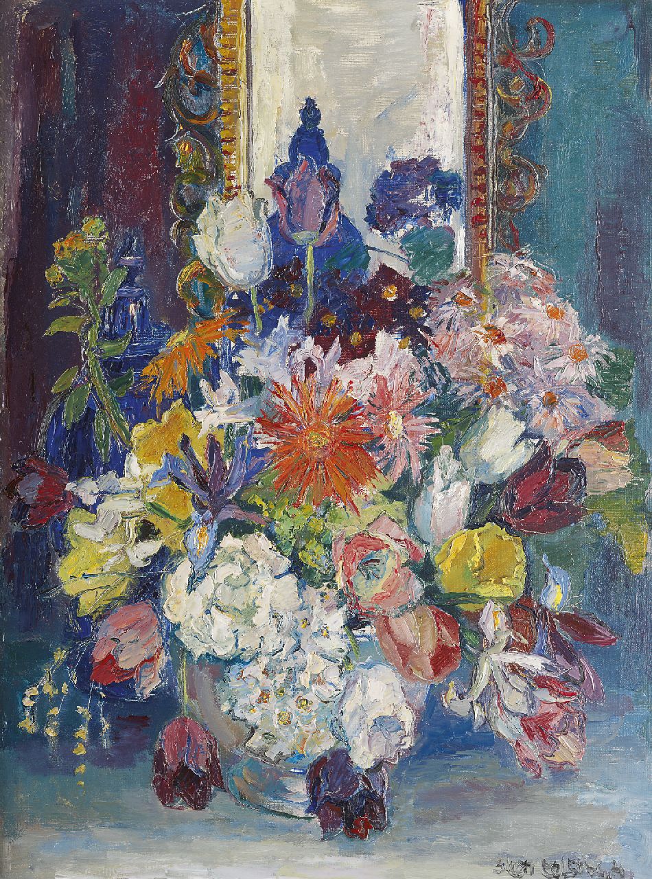 Eelsingh C.  | Christiana 'Stien' Eelsingh, A summer bouquet, Öl auf Leinwand 79,8 x 60,0 cm, signed l.r. und painted ca. 1955-1960