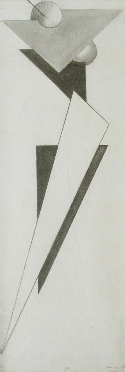 Leusden W. van | Willem van Leusden, Dancer, Schwarze Kreide auf Papier 78,0 x 28,5 cm, signed l.r. und dated 1922, possibly1926/1927