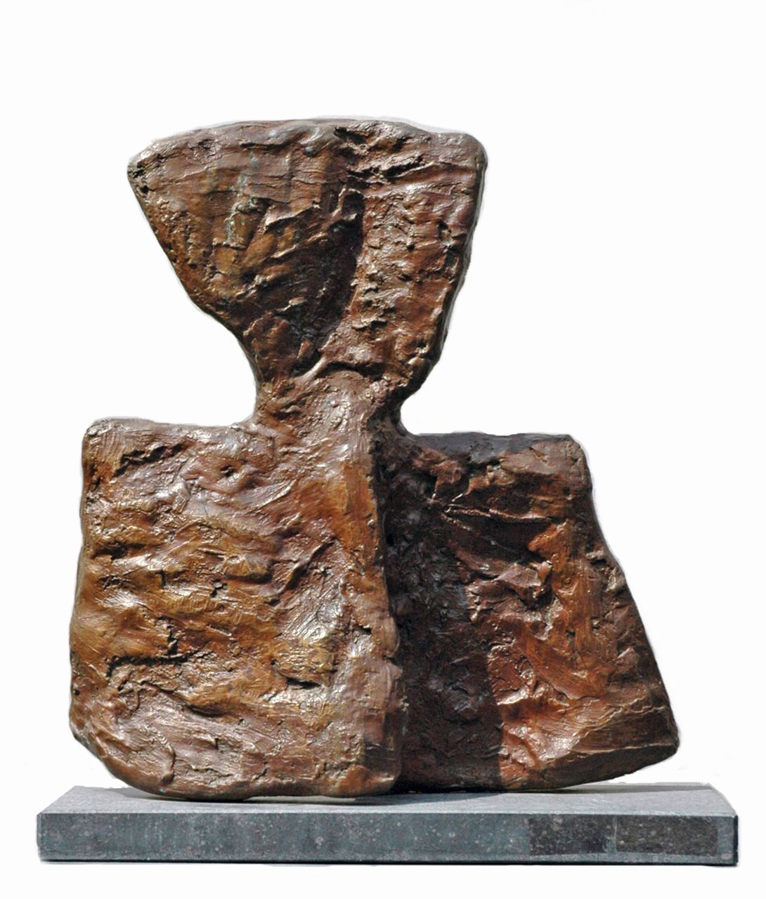 LeRoy A.  | Antoinette LeRoy, Figure in the wind, Bronze 38,0 x 32,0 cm, signed with initials on lower side.