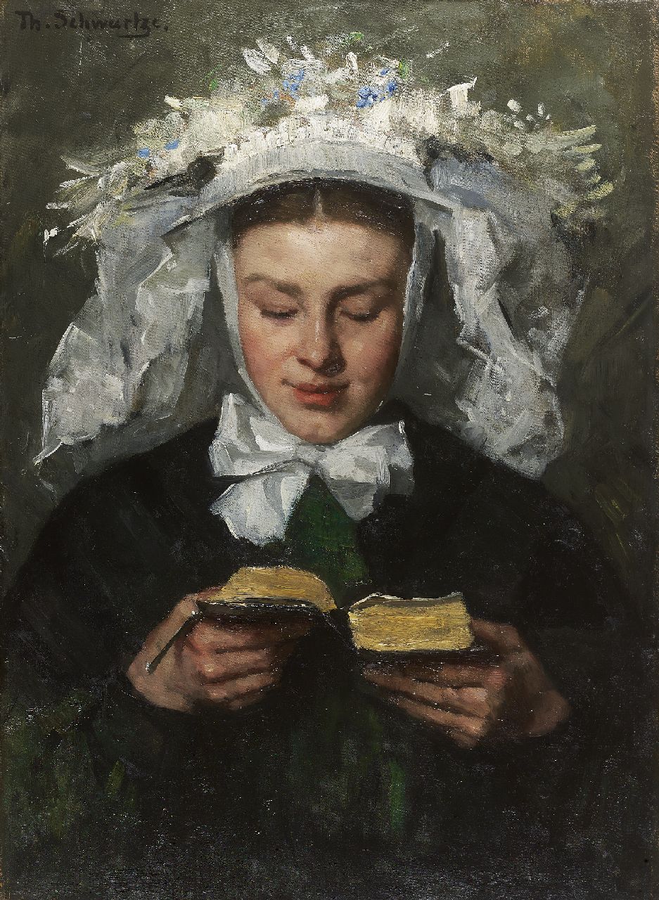 Schwartze T.  | Thérèse Schwartze, A woman from Brabant, Öl auf Leinwand 72,4 x 51,9 cm, signed u.l. und te dateren