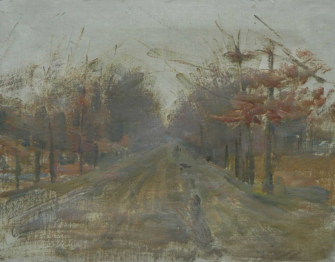 Mauve jr. A.R.  | Anton Rudolf Mauve jr., Country road, Öl auf Leinwand 43,5 x 53,5 cm