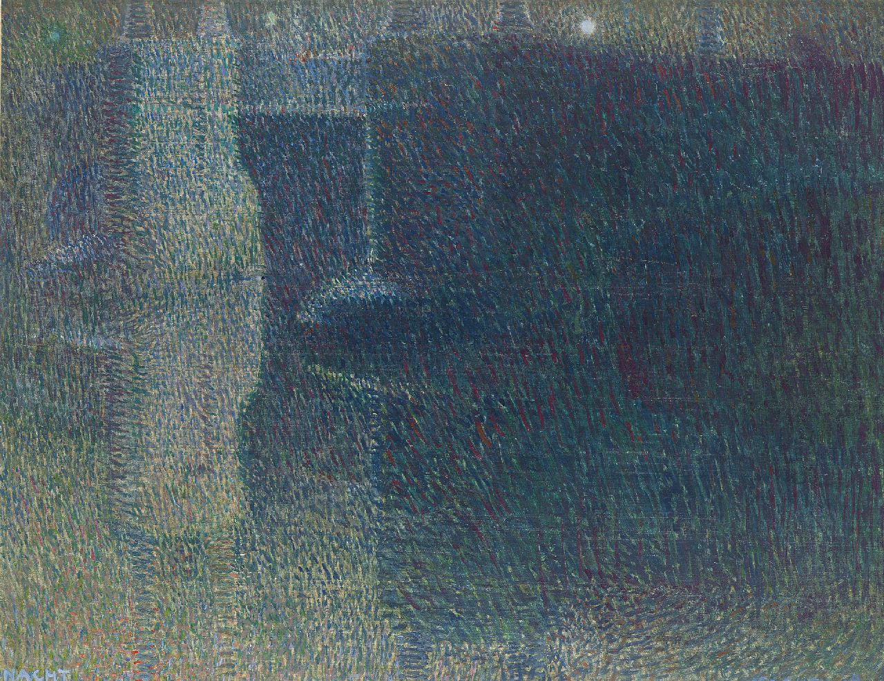 Gestel L.  | Leendert 'Leo' Gestel, Night (the Amstel Bridge over the Amstel River in Amsterdam), Öl auf Leinwand 52,0 x 64,8 cm, signed l.r. und dated '08