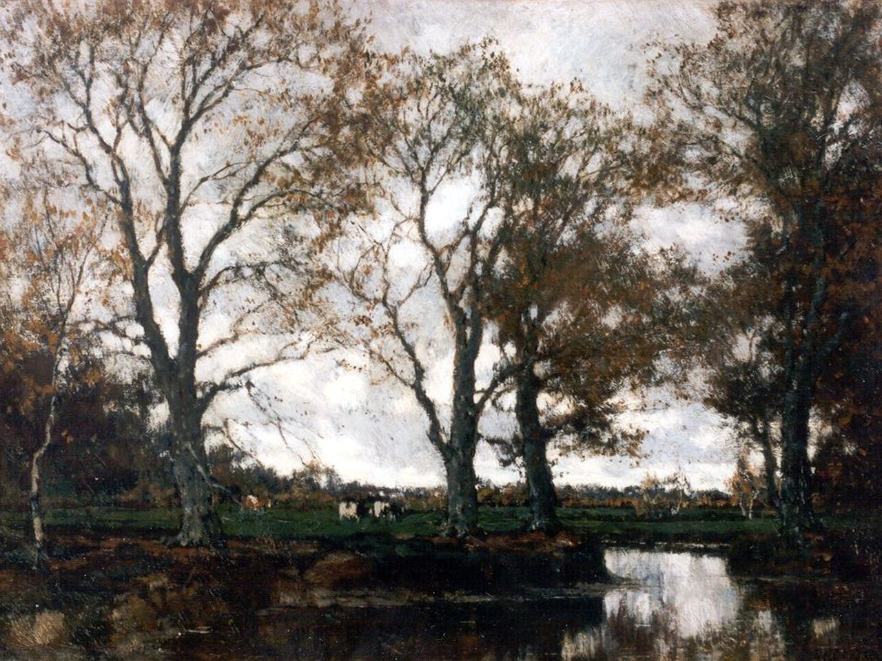 Gorter A.M.  | 'Arnold' Marc Gorter, Autumn landscape, Öl auf Leinwand 37,0 x 49,0 cm