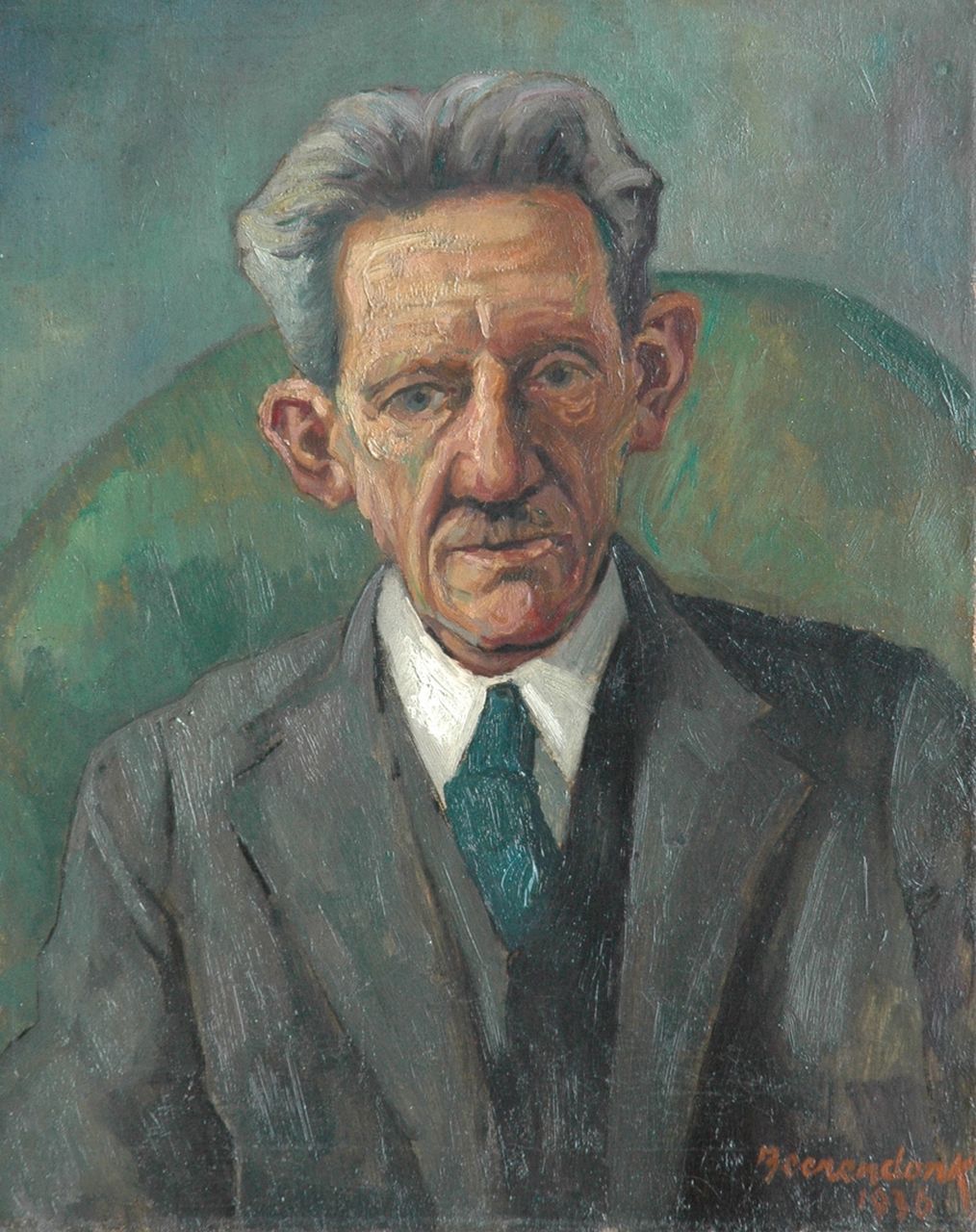 Beerendonk T.H.J.  | Theodorus Hendricus Johannes 'Theo' Beerendonk, A portrait of the artist's father, Öl auf Leinwand 50,1 x 40,3 cm, signed l.r. und datiert 1936
