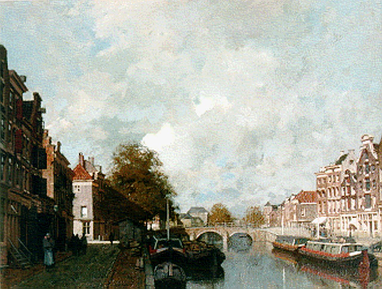 Klinkenberg J.C.K.  | Johannes Christiaan Karel Klinkenberg, De Bierkade te Den Haag, Öl auf Leinwand 39,7 x 47,3 cm, gesigneerd rechtsonder