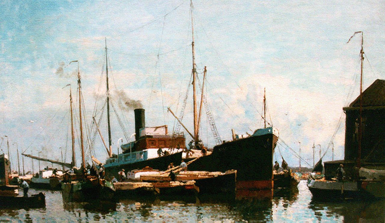 Vreedenburgh C.  | Cornelis Vreedenburgh, Providing the ship, Öl auf Leinwand 60,4 x 90,2 cm, signed l.l. und dated 1928
