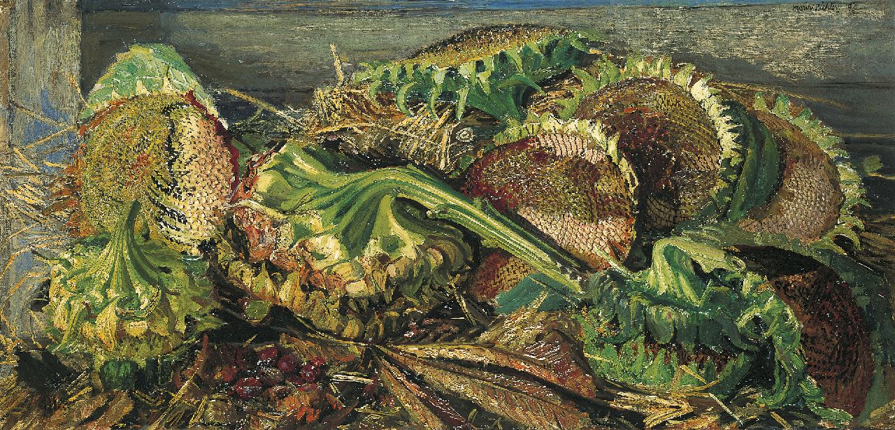 Richters M.J.  | 'Marius' Johannes Richters, Sunflowers, Öl auf Leinwand 55,8 x 115,0 cm, signed u.r. und dated 1931