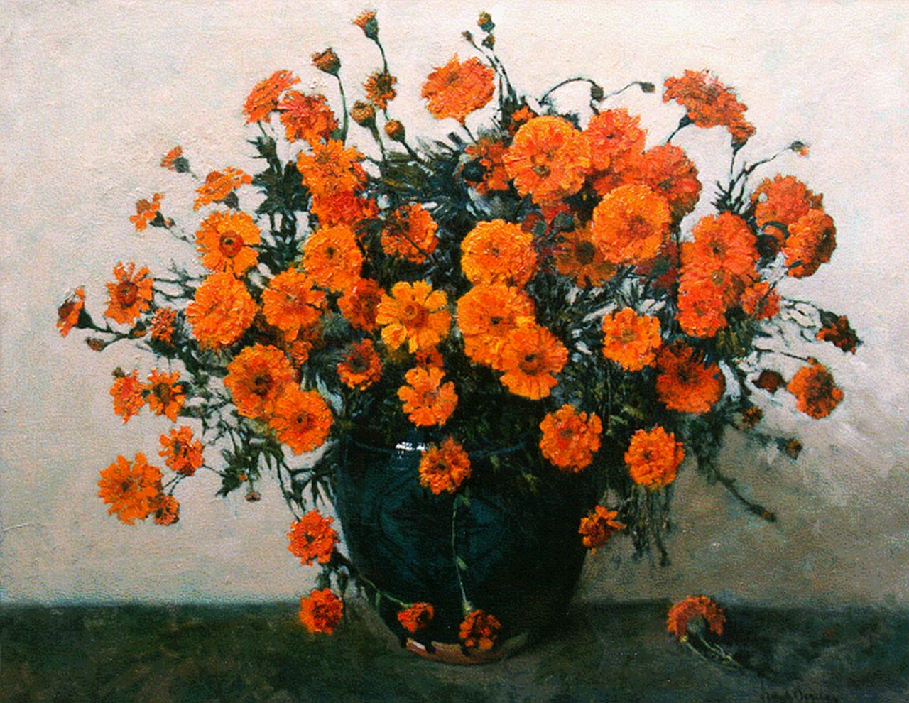 Oerder F.D.  | 'Frans' David Oerder, A flower still life, Öl auf Leinwand 80,4 x 100,4 cm, signed l.r.