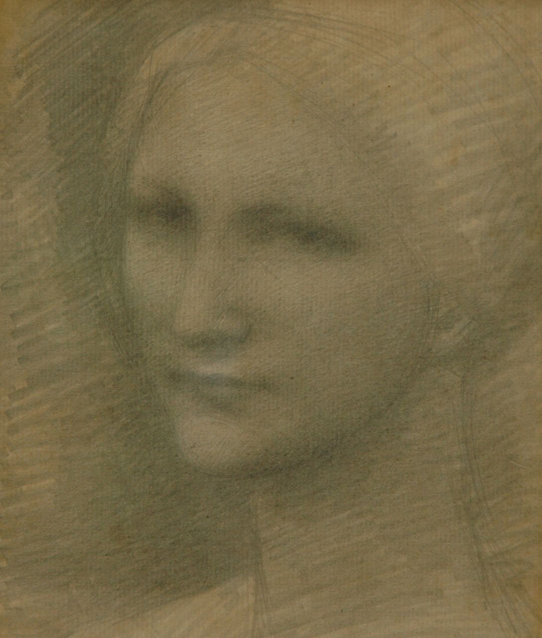 Broeckman A.M.  | Anne Marinus Broeckman, Porträt einer Frau, Bleistift auf Papier 22,0 x 17,0 cm, Unterzeichnet r.u. mit Initialen A.M.B.