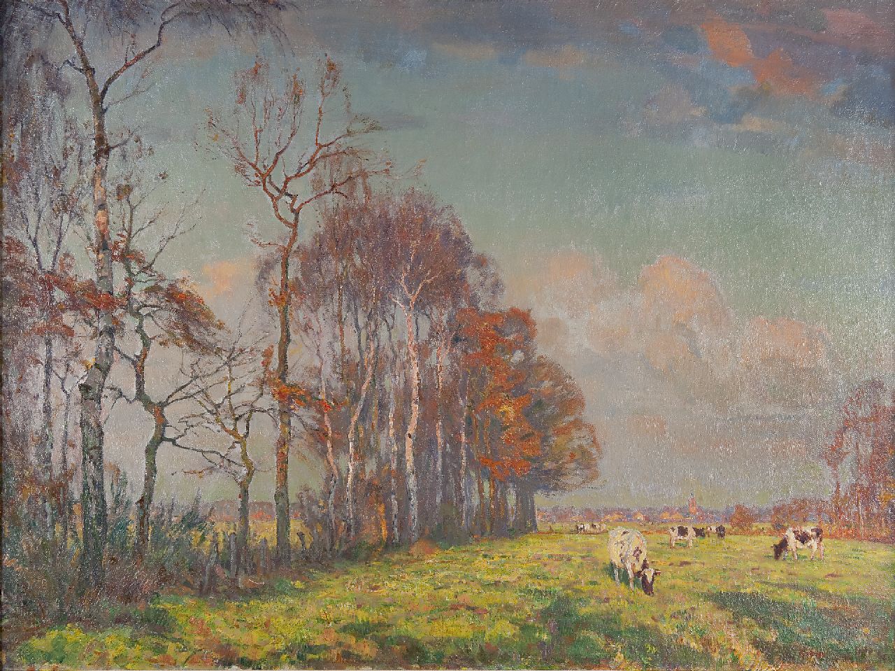 Meijer J.  | Johannes 'Johan' Meijer, Nachmittagssonne, Öl auf Leinwand 76,0 x 100,5 cm, Unterzeichnet u.r.