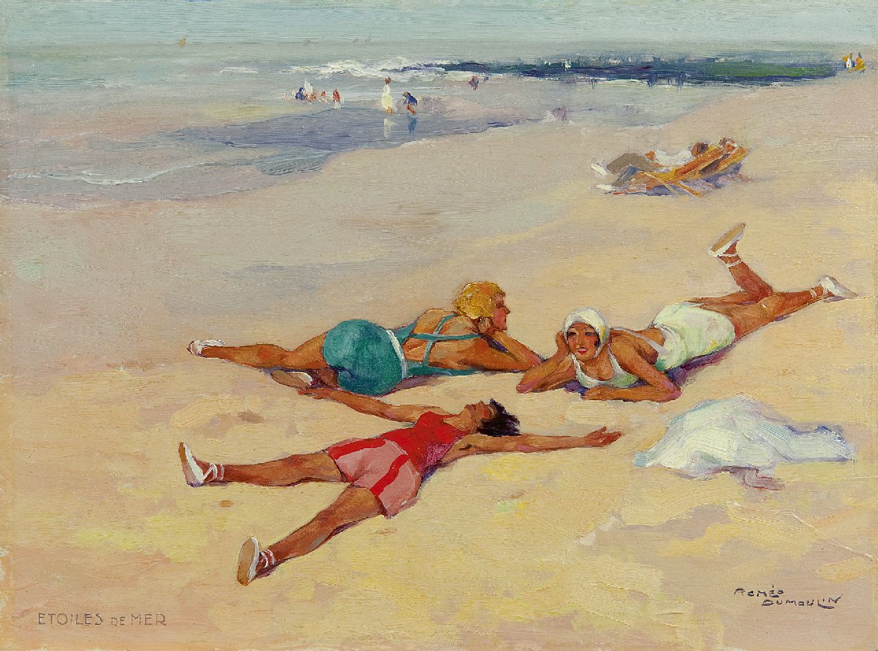 Dumoulin R.  | Roméo Dumoulin, Étoiles de mer, Öl auf Holz 27,0 x 36,1 cm, Unterzeichnet r.u.