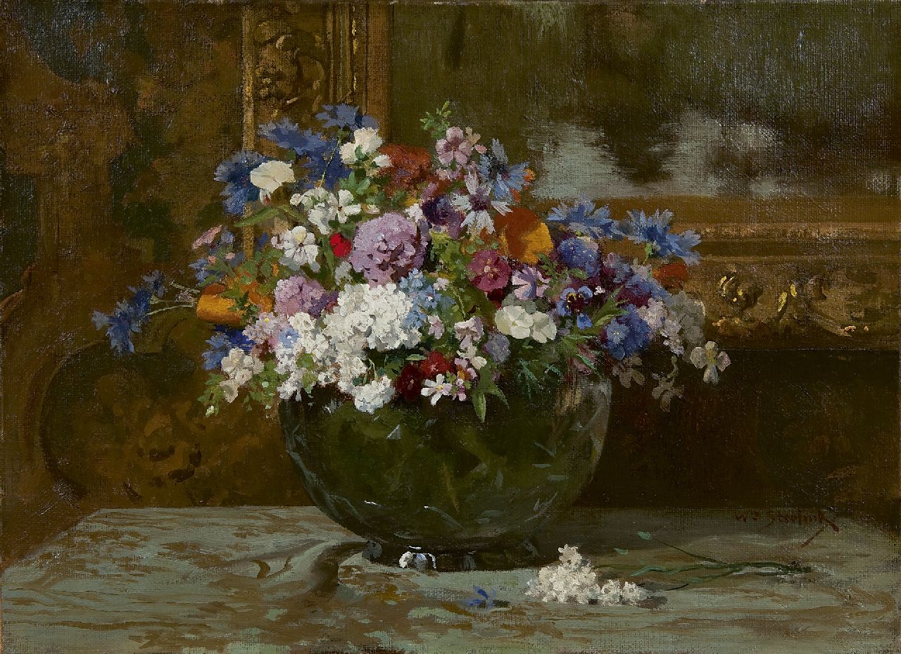 Steelink jr. W.  | Willem Steelink jr., Colourful summer bouquet, Öl auf Leinwand 37,3 x 50,8 cm, signed l.r.