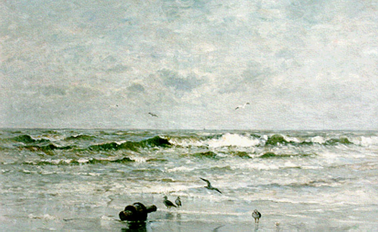 Munthe G.A.L.  | Gerhard Arij Ludwig 'Morgenstjerne' Munthe, Seascape, Öl auf Leinwand 65,5 x 100,0 cm, signed l.r.