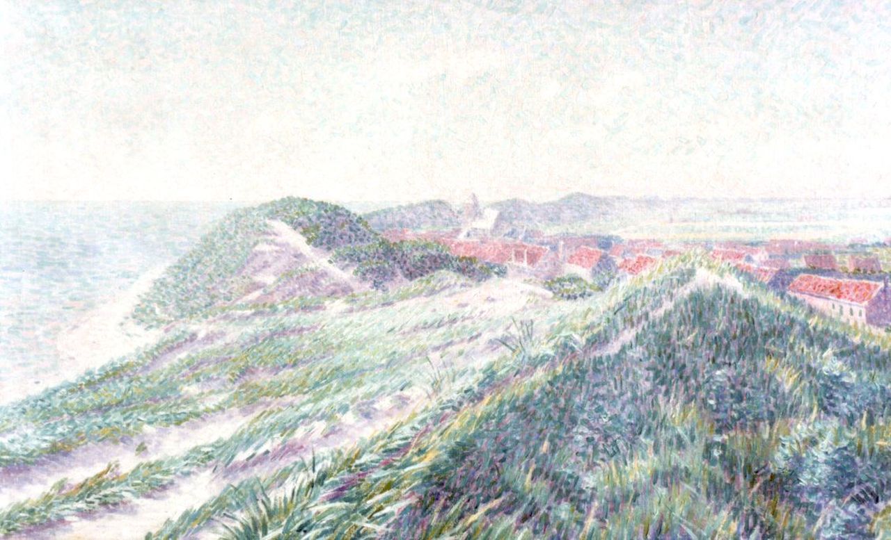 Hart Nibbrig F.  | Ferdinand Hart Nibbrig, A view of Zoutelande, Öl auf Leinwand 50,0 x 80,0 cm, signed l.r.