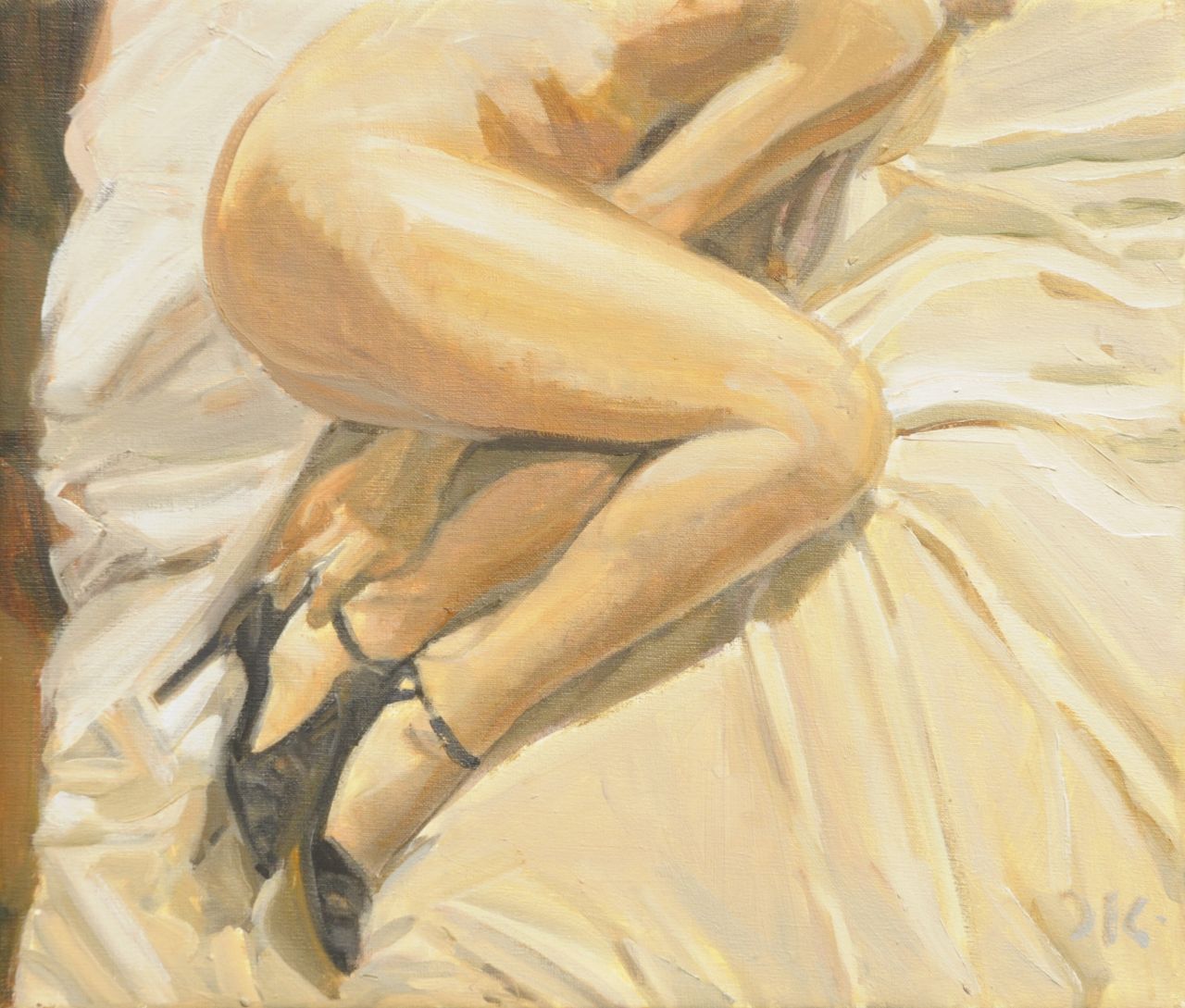 Kaplan D.  | Daniel Kaplan, Milonga del angel, Öl auf Leinwand 30,3 x 35,4 cm, Unterzeichnet u.r. mit Initialen