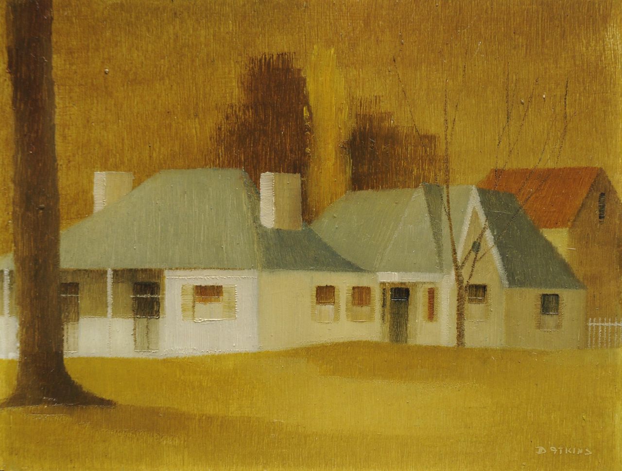 Dorothy Atkins | Firholme, Parramatta (Australien), Öl auf Holzfaser, 17,4 x 22,7 cm, Unterzeichnet u.r.