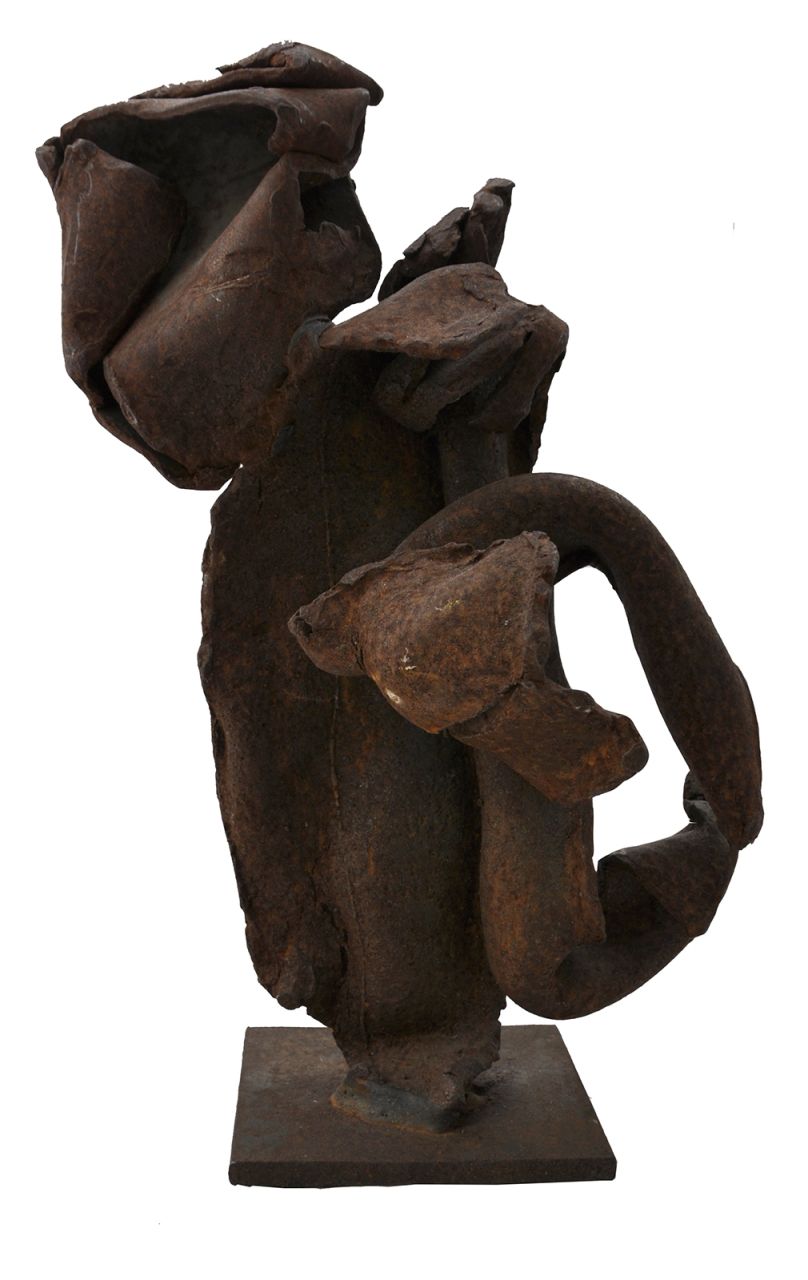 Niermeijer Th.  | Theo Niermeijer | Skulpturen und Objekte zum Verkauf angeboten | Komposition, Oxidiertes Stahl 27,0 x 12,0 cm