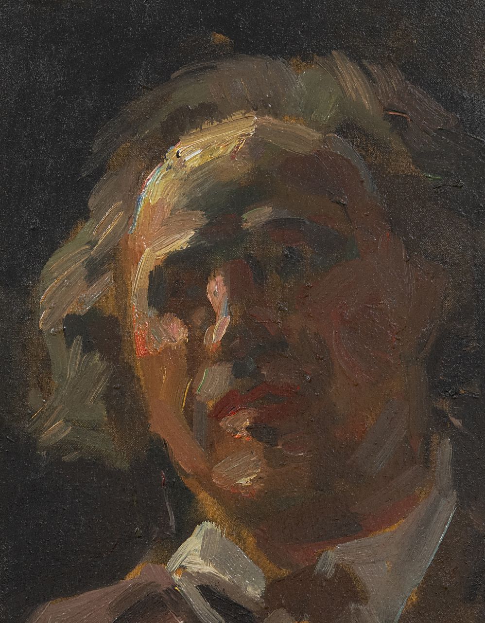 Wit G. de | Gerard de Wit, Porträt eines Mannes, Öl auf Leinwand auf Holz 23,5 x 18,2 cm