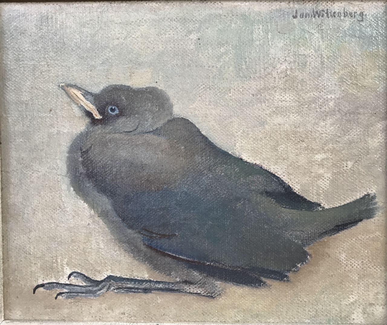 Wittenberg J.H.W.  | 'Jan' Hendrik Willem Wittenberg, Vogel, Öl auf Leinwand auf Holz 16,0 x 19,5 cm, Unterzeichnet o.r.