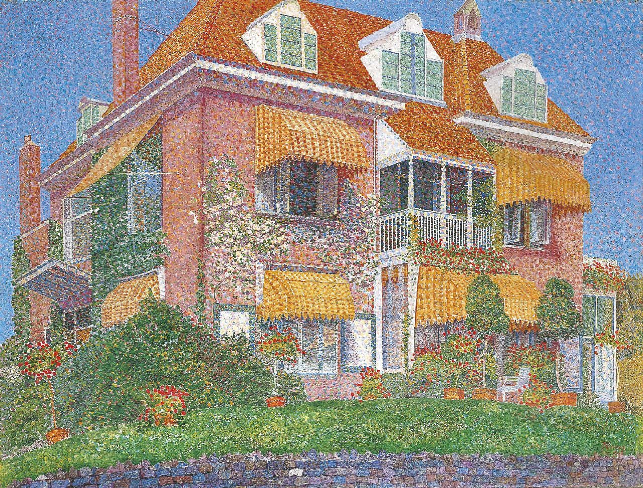 Nieweg J.  | Jakob Nieweg | Gemälde zum Verkauf angeboten | Villa Kinheim, Bloemendaal, Öl auf Leinwand 61,6 x 80,6 cm, Unterzeichnet u.r. und datiert Aug. 1915