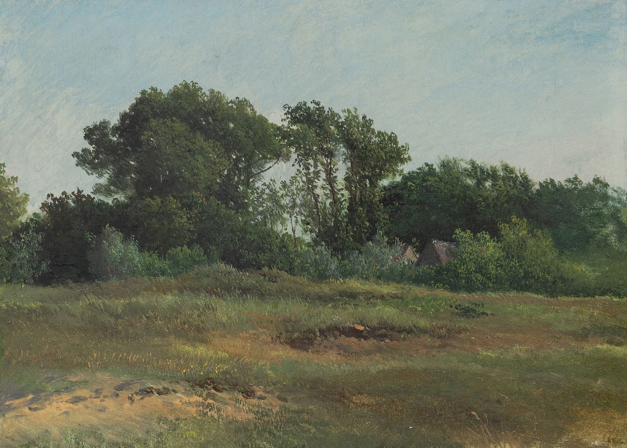 Bilders J.W.  | Johannes Warnardus Bilders | Gemälde zum Verkauf angeboten | Landschaft mit Bauernhaus, Öl auf Holzfaser auf Holz 31,9 x 44,6 cm, Unterzeichnet u.r. mit Initialen und ohne Rahmen