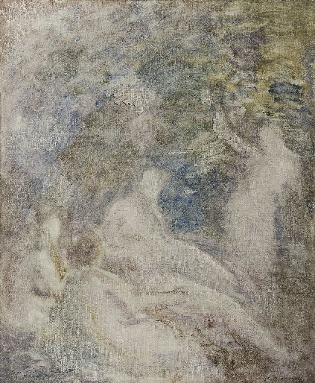 Henri Fantin-Latour | Trois baigneuses, Öl auf Leinwand, 65,1 x 54,0 cm, datiert 25. Aug. 1904