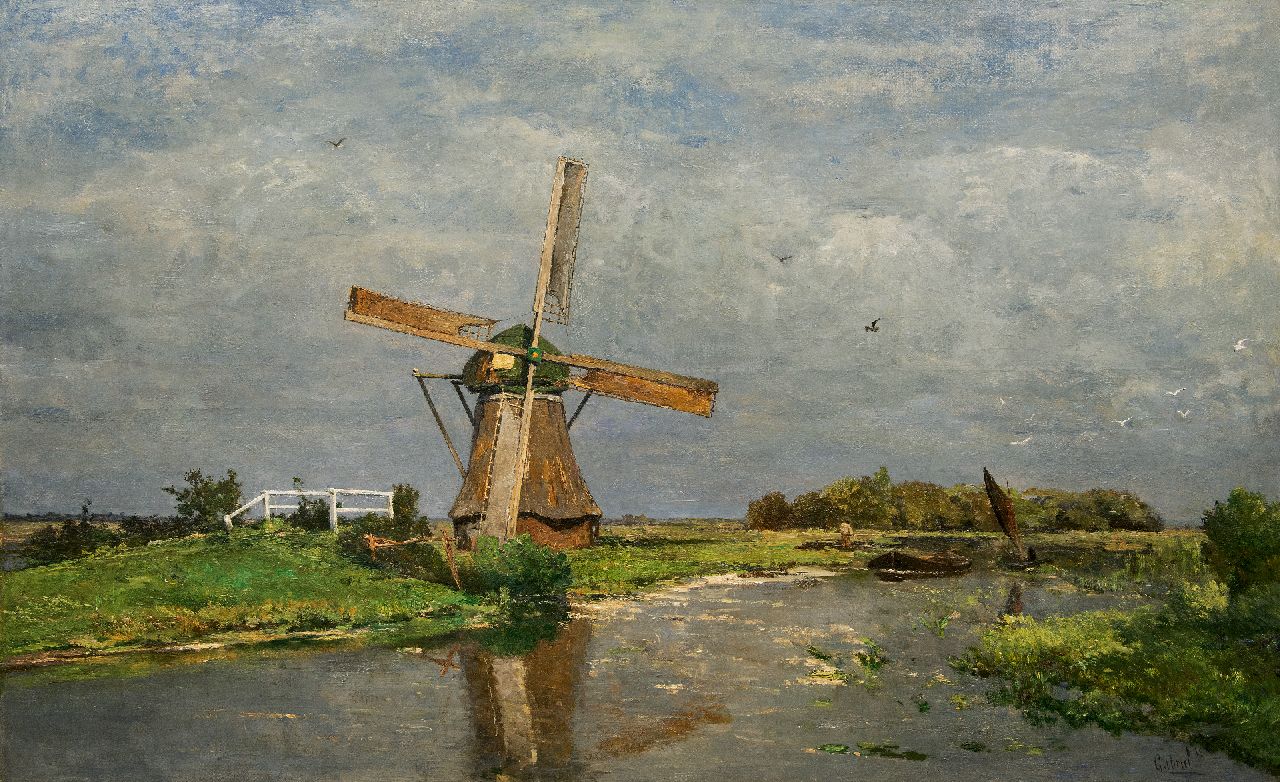 Gabriel P.J.C.  | Paul Joseph Constantin 'Constan(t)' Gabriel | Gemälde zum Verkauf angeboten | Sommer (Polder bei Giethoorn), Öl auf Leinwand 90,8 x 151,0 cm, Unterzeichnet u.r. und zu datieren ca. 1875