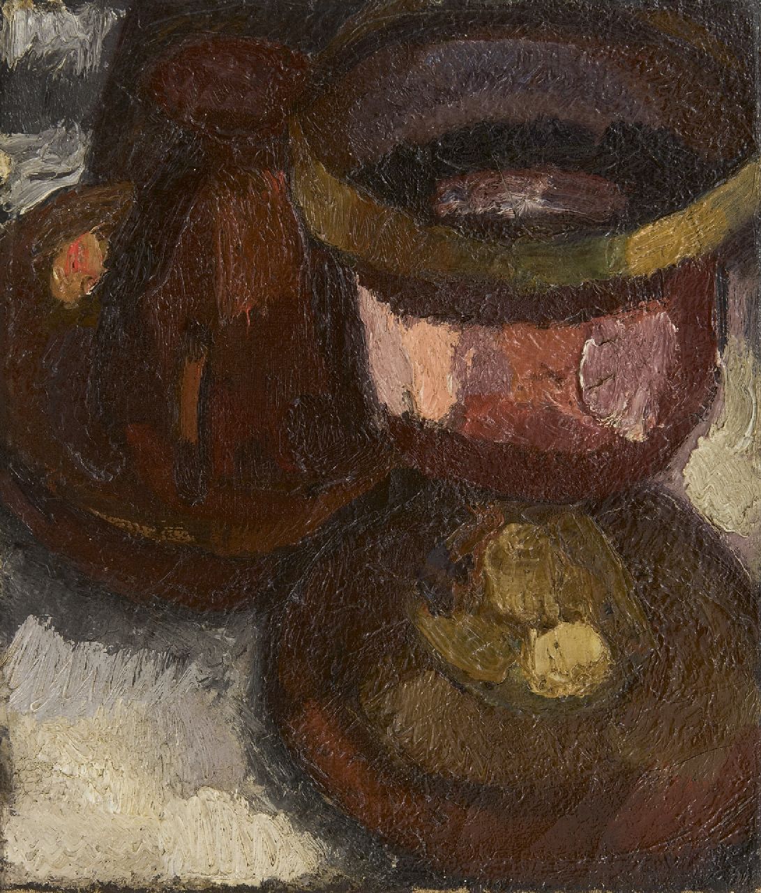 Lau M.J.  | Mattheus Josephus 'Thé' Lau, Stilleben, Öl auf Leinwand 26,2 x 22,7 cm, zu datieren um 1915